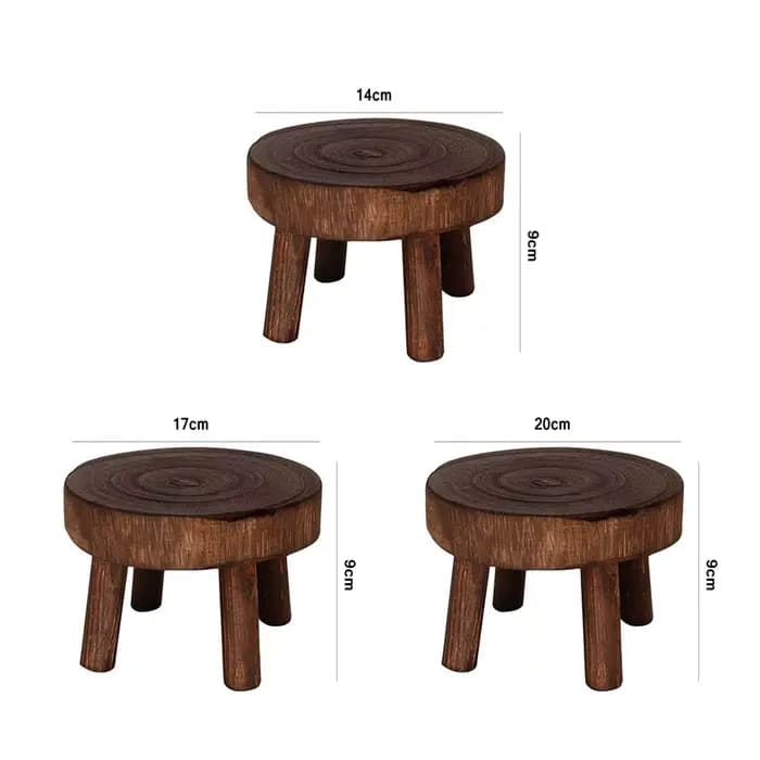 Étagère de support de plante durable, tabouret en bois créatif, porte-pot succulent de haute qualité