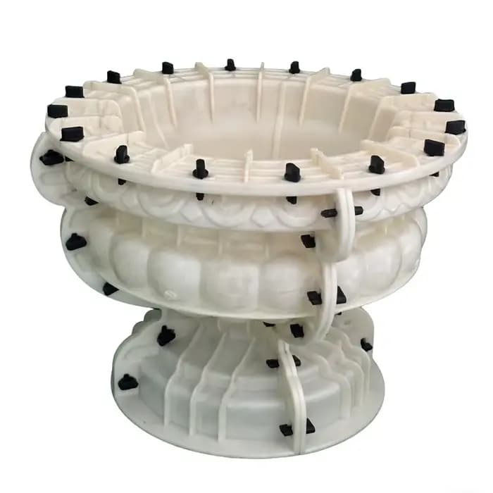 Grand moule circulaire pour pot de fleurs en ciment de 45cm de diamètre