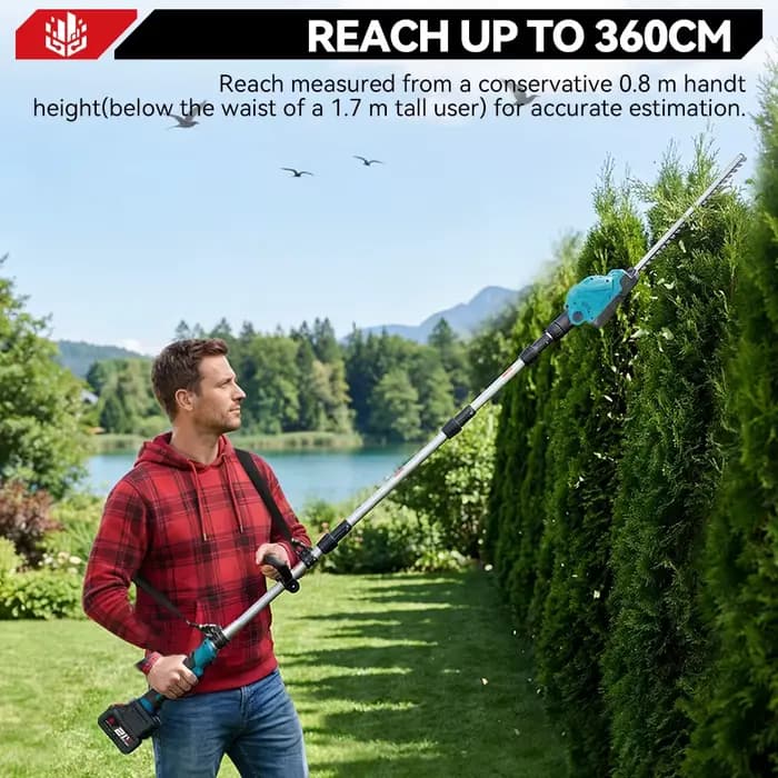 Taille-haie électrique sans fil à affichage LED