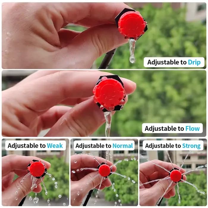 Buse d'irrigation de jardin, 50 à 1000 pièces, 4/7mm, goutteur réglable, émetteur d'arrosage, Micro