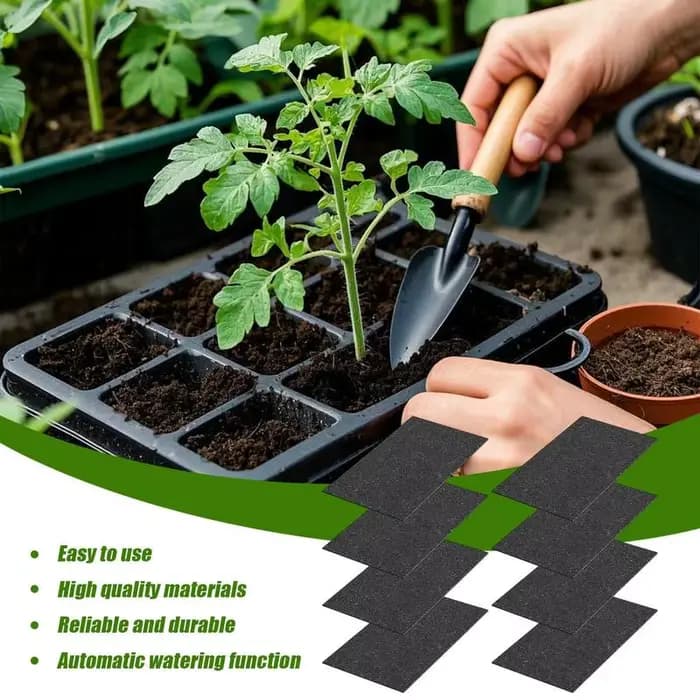 Tapis capillaire d'arrosage réutilisable, automatique, pour plantes, doublure de panier respirante p