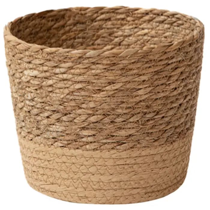 Panier de rangement en rotin tressé pour plantes