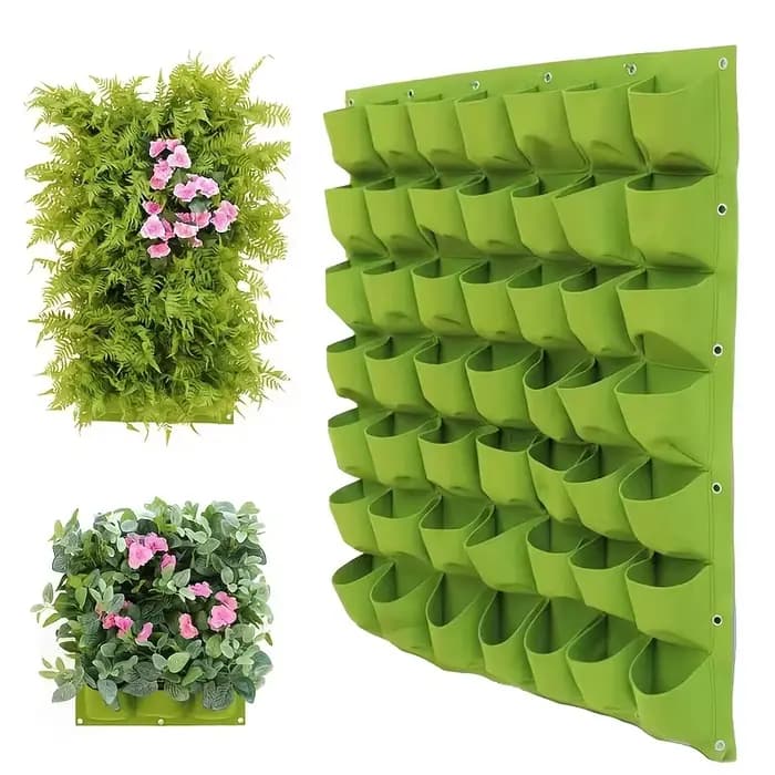 Sacs de plantation en feutre à 12-72 poches pour légumes, fruits et fleurs – Sacs de culture vertica