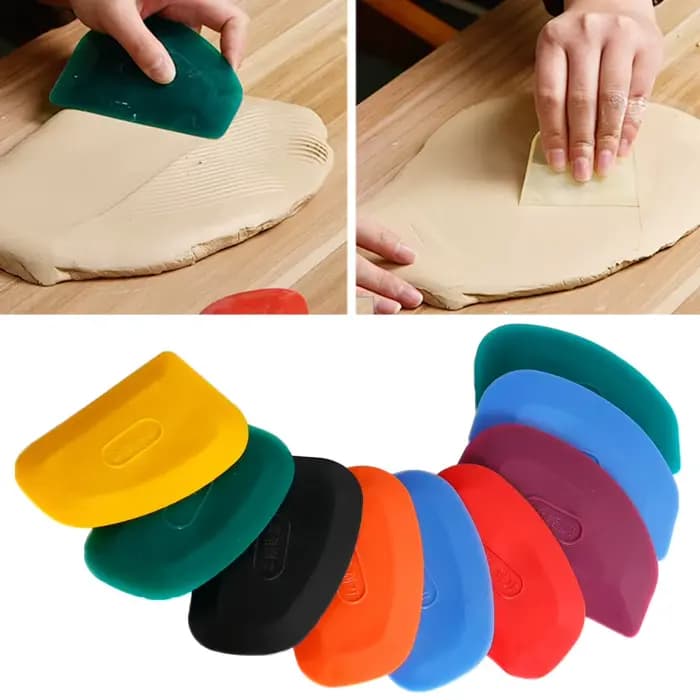 Grattoir en caoutchouc outils de poterie coupe-art multi-spec bricolage Sculpture céramique argile auxiliaire coupe