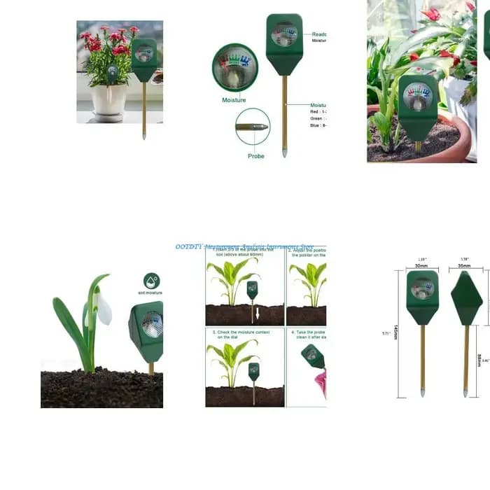 367d Hygromètre portable adapté aux jardins soins pelouse