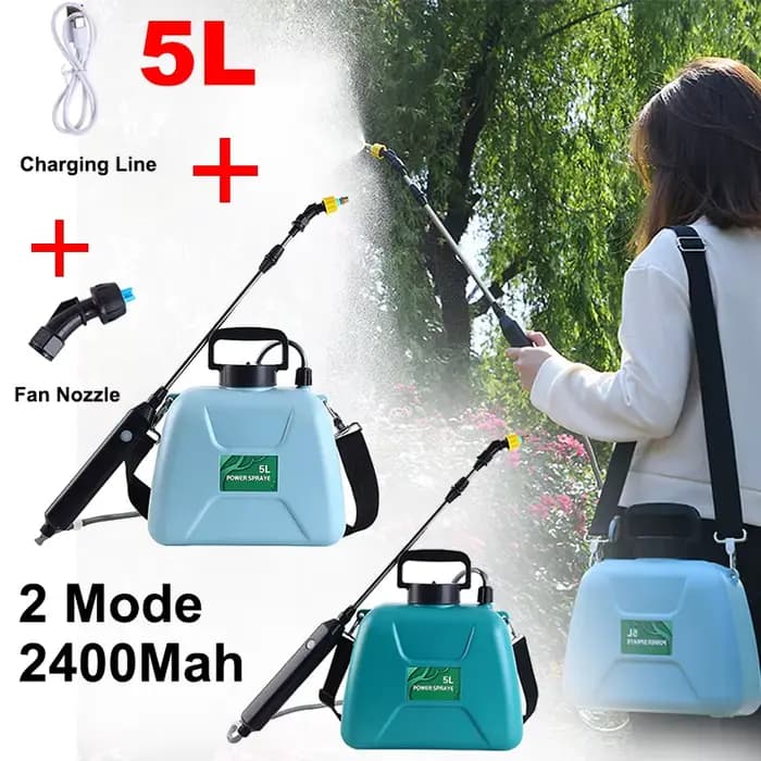 Pulvérisateur électrique 5L jardin atomisation automatique USB Rechargeable bouteille de pulvérisati