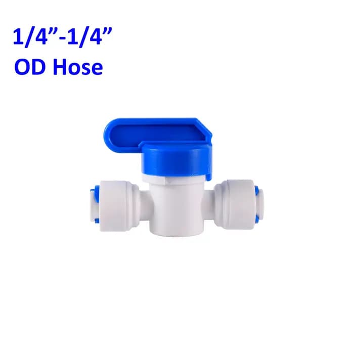 RO eau droite 1/4 "3/8" OD tuyau 1/4 "BSP 1/2 "filetage mâle raccords à connexion rapide robinet à tournant sphérique