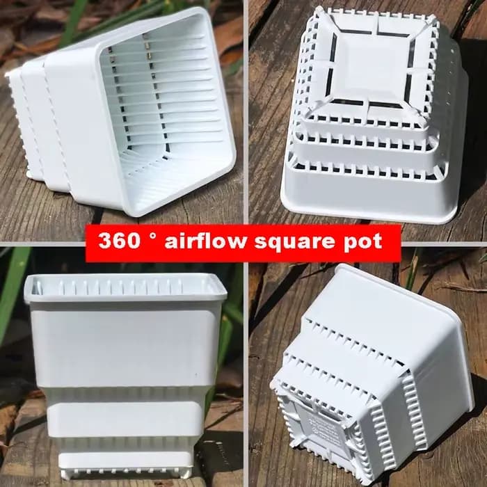 Pot de fleur en meshpot en plastique, jardinière succulente, semis quantiques, conteneur de pépinièr