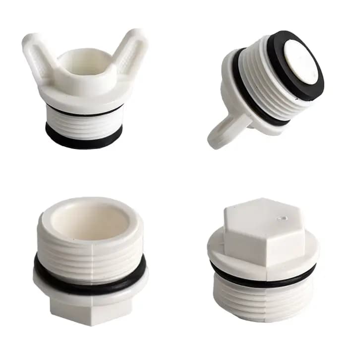 Bouchon de tuyau à filetage mâle en PVC, 1/2 "3/4" 1 '', embouts à Micro filetage, adaptateur d'aqua