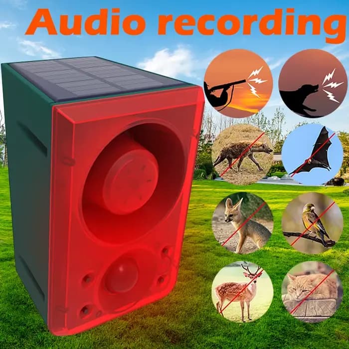 Répulsif à capteur de mouvement solaire pour animaux, induction infrarouge, anti-sanglier, conduite