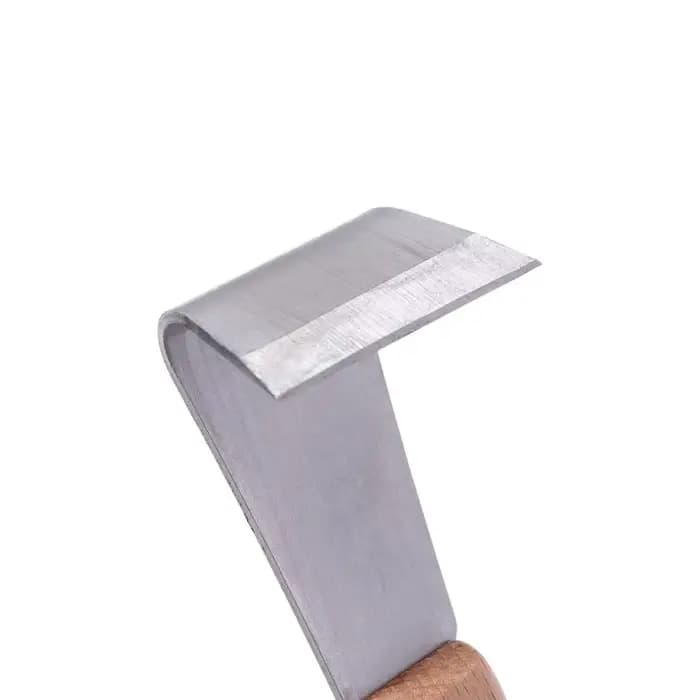 Grattoir à écorce d'arbre spécial, outil multifonctionnel et durable pour enlever l'écorce, manche en bois, écorceur lisse pour patio, pelouse, jardin