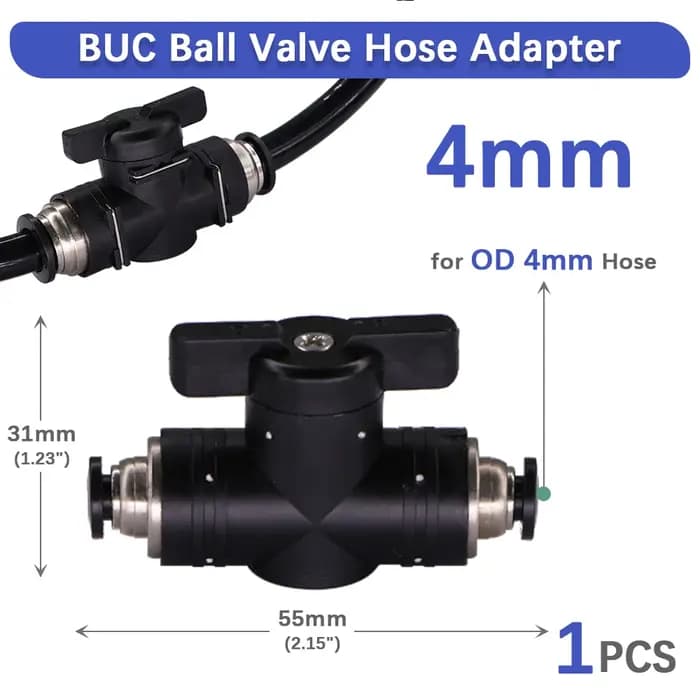 Adaptateur de tuyau à robinet à bille 4-16mm