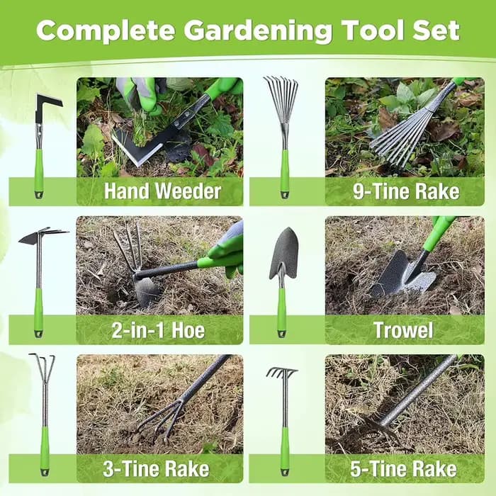 Ensemble d'outils de jardinage
