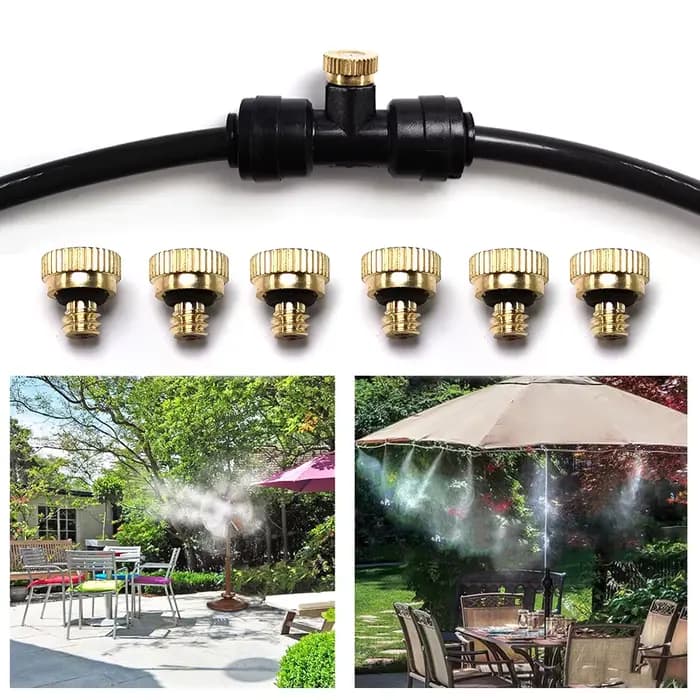 Buses de Brumisation en Laiton pour Jardin, Système d'Irrigation pour Serre, Plantes à Fleurs, Pulvé