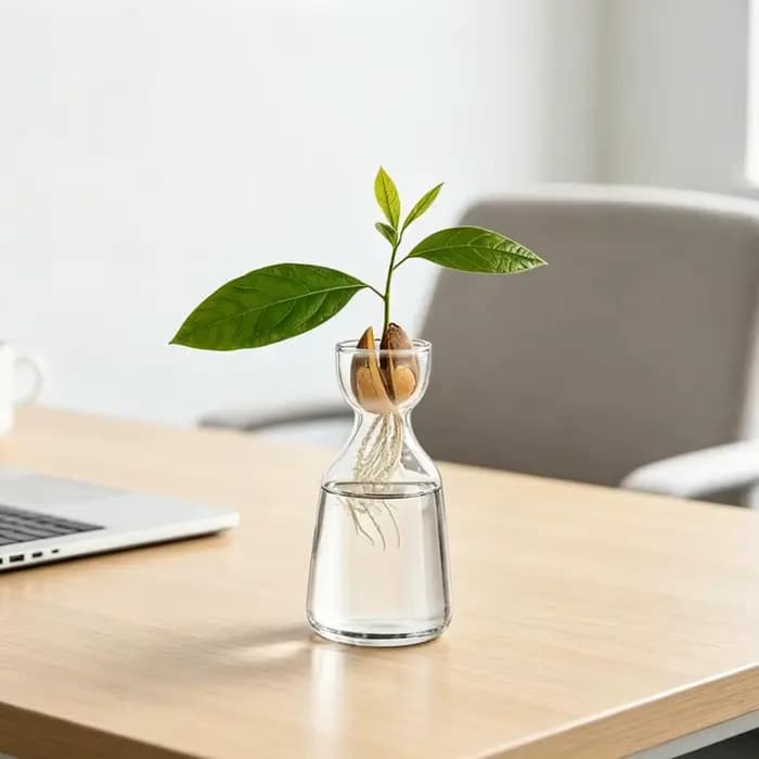 Vase de démarrage pour avocatiers - Cultivez votre propre arbre à avocat - Pot de plantation unique en verre pour les