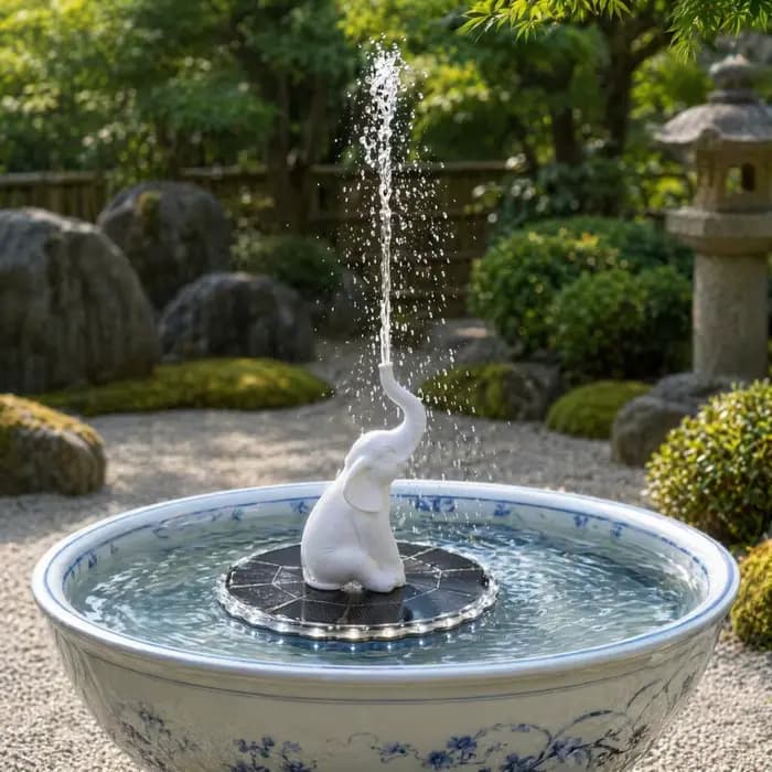 Fontaine solaire d'extérieur pour jardin, fontaine solaire avec lumières LED, fontaine flottante pour bain d'oiseaux, pompe solaire pour bassin de jardin