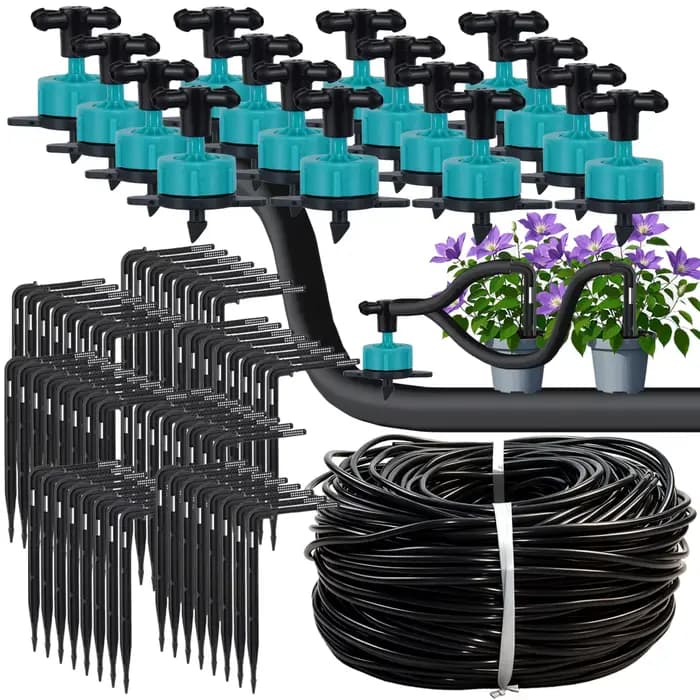 KESLA-Kit de système d'irrigation goutte à goutte pour serre, tuyau en PVC 8H, perforateur de jardin