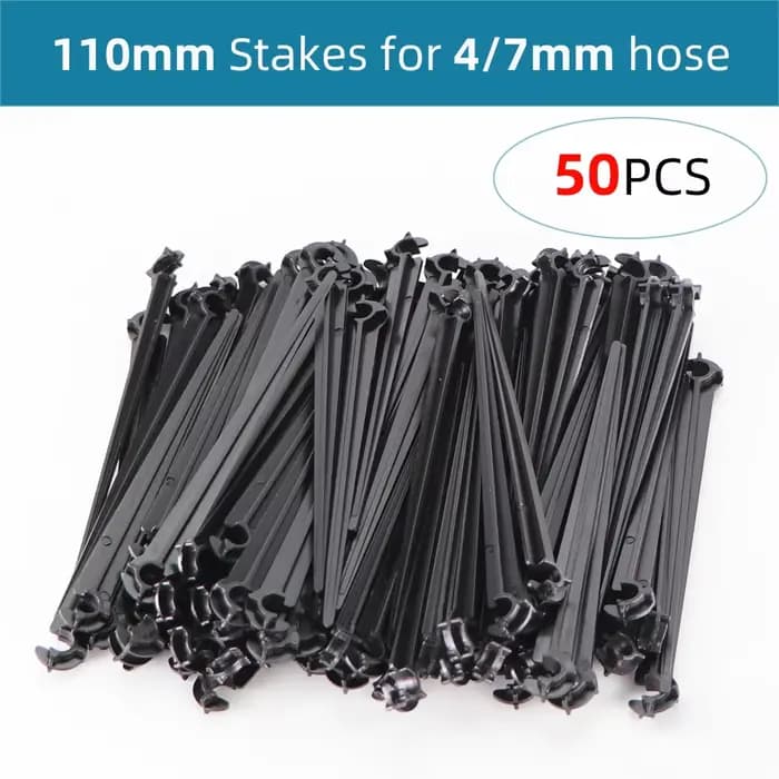 Piquets de Support d'irrigation goutte-à-goutte pour tuyau de 1/4 pouces, crochet en forme de C, Sup