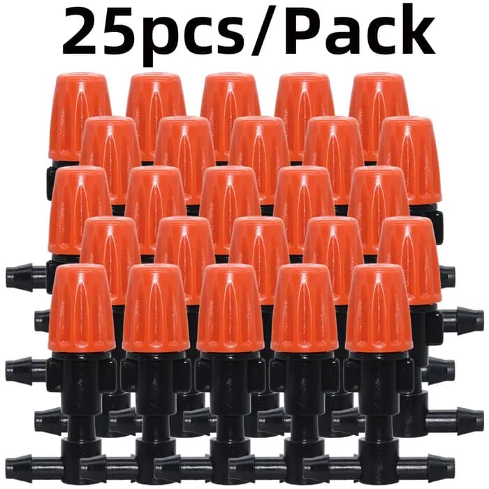KESLA 25 pièces buse de brumisation en plastique réglable d'irrigation goutte à goutte 4/7mm connect
