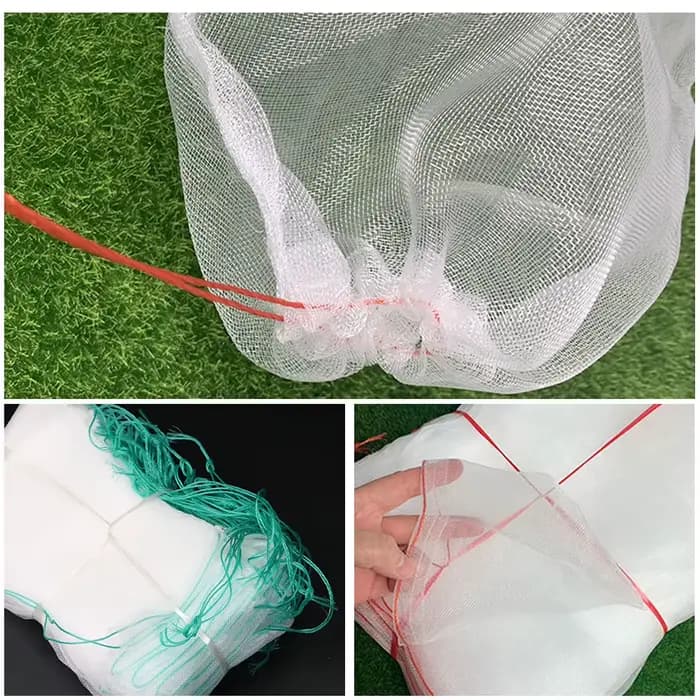 Sac en filet en Nylon, sacs de protection pour fruits, pour verger, raisin, pomme, Anti-oiseaux, lut