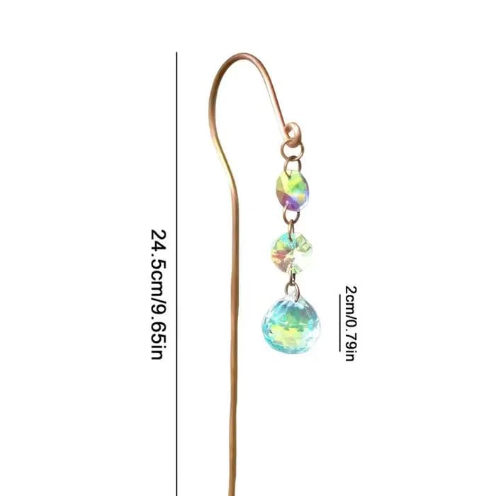 1 pièce Décoration de jardin et de pelouse Attrape-soleil Boule de cristal pour pots de fleurs
