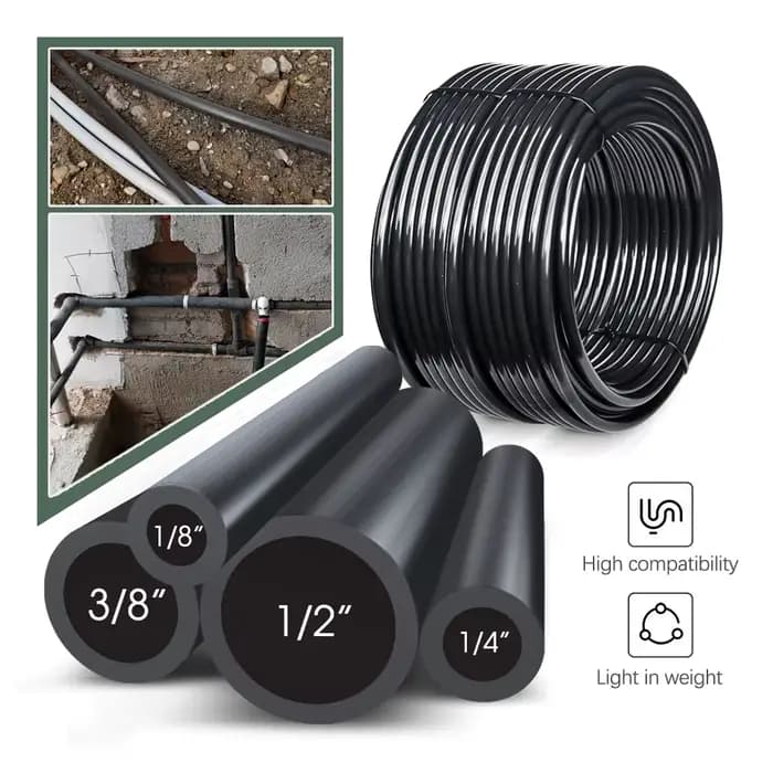 50-5m jardin 1/4 ''5/8mm 3/8" 1/2 ''PE tuyau gratuit bricolage jardinage système d'arrosage automatique poinçonnage