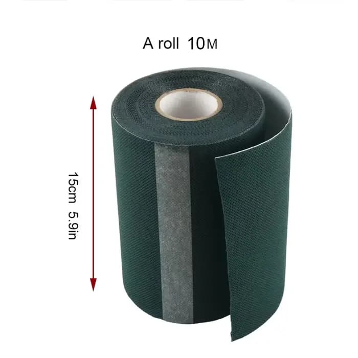 Ruban de couture d'herbe artificielle 10M pour pelouse, ruban vert de pelouse de jardin sans colle,