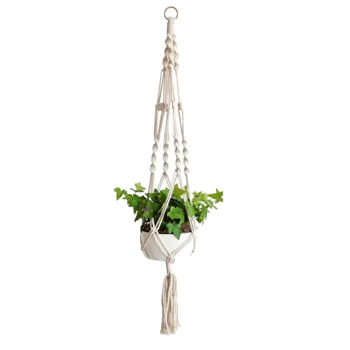 ConfronPlant-Cintre de plante en macramé fait à la main