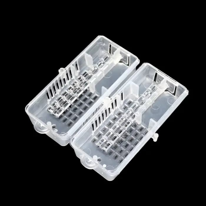 100 pièces nouveau Transparent abeille roi Cage apiculteur outil apiculture reine Cage abeille outil