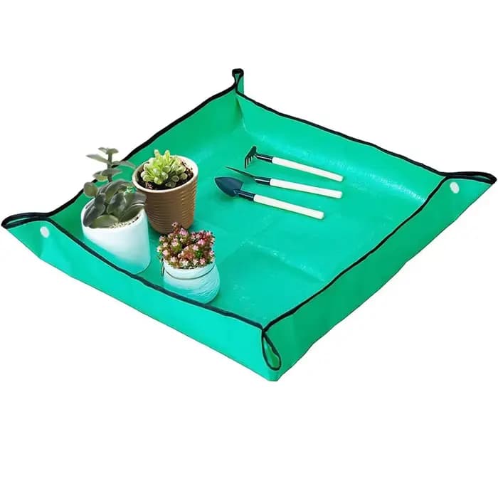 Tapis de plantation de repotting 50cm-100cm, tapis d'empotage de jardinage pliable pour plantes de j