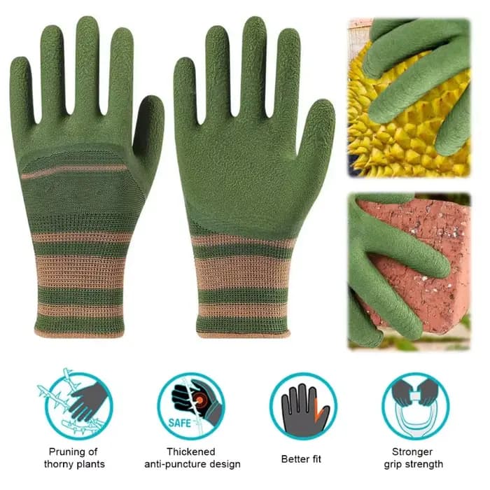 1/2 paire de gants de jardinage anti-perforation