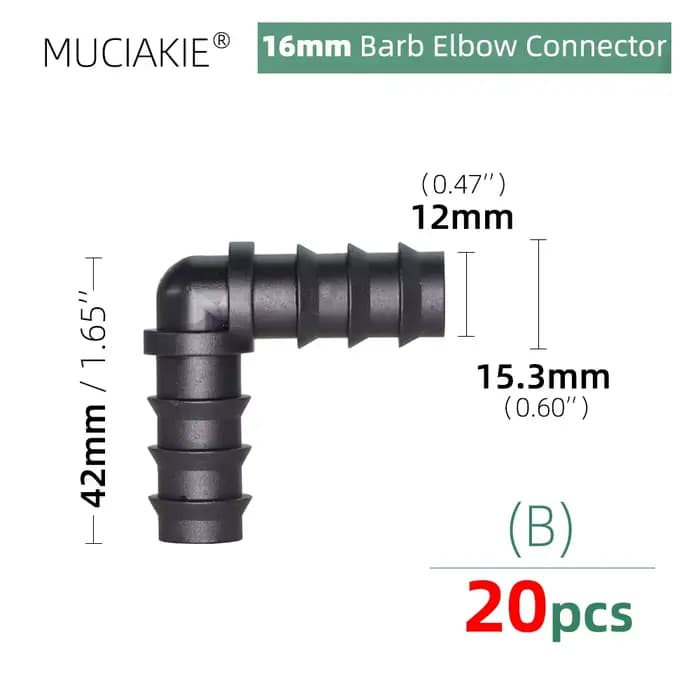Connecteurs d'eau pour tubes 16 20 25MM, adaptateur d'accouplement égal, coude, bouchon d'extrémité