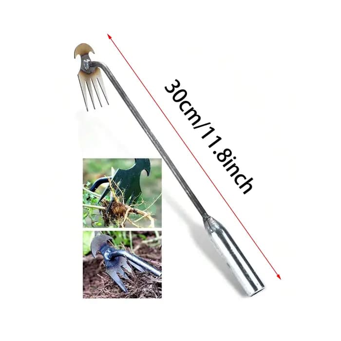 Désherbeur manuel multifonctionnel à 4 dents pour jardin