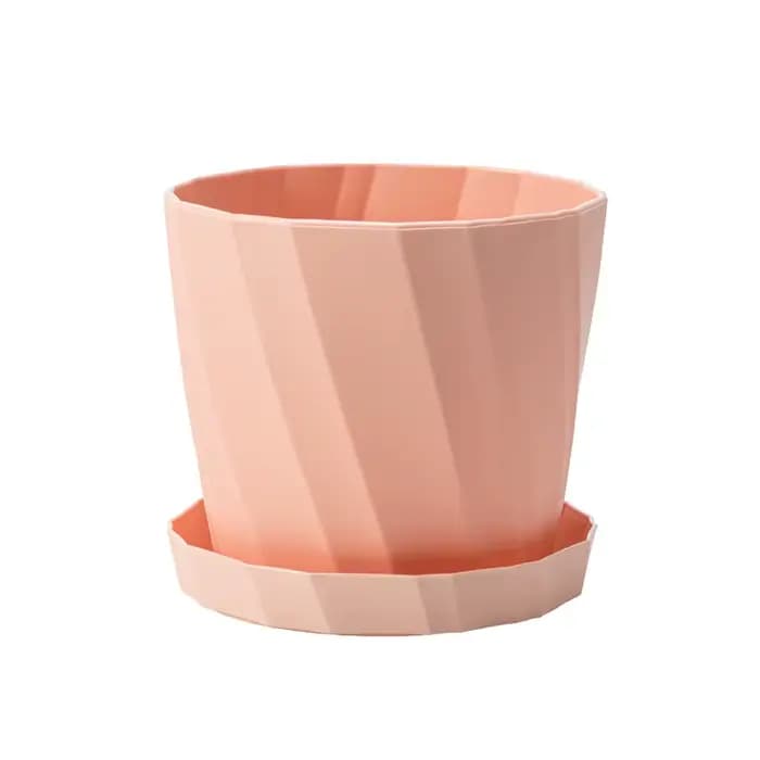 Pot de fleurs en résine plastique grand format