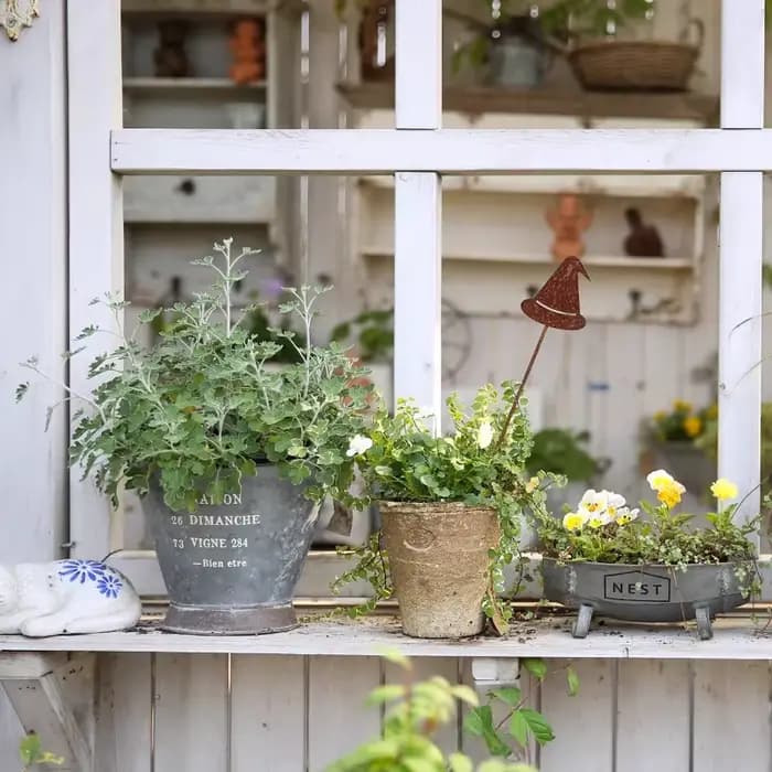 Ins – Pot de fleur Vintage en fer à Double poignée