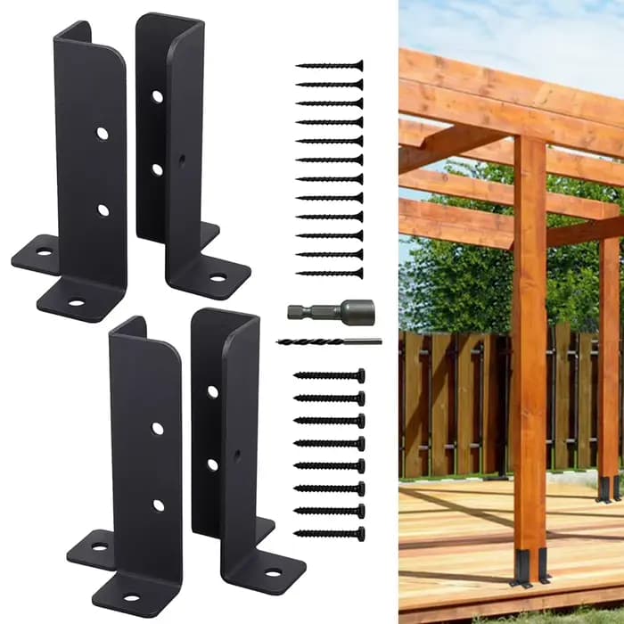 Supports de Base d'ancrage en métal, pont réglable, Support de meubles de pavillon de clôture pour g