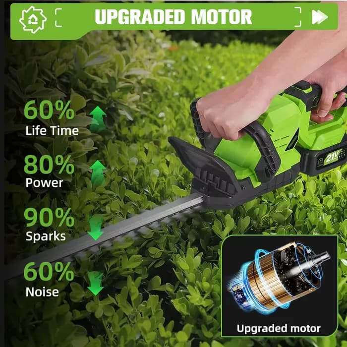 ONEGREEN 2000W taille-haie électrique sans fil 25000 tr/min multifonctionnel pelouse jardin taille outils électriques pour Makita batterie broche