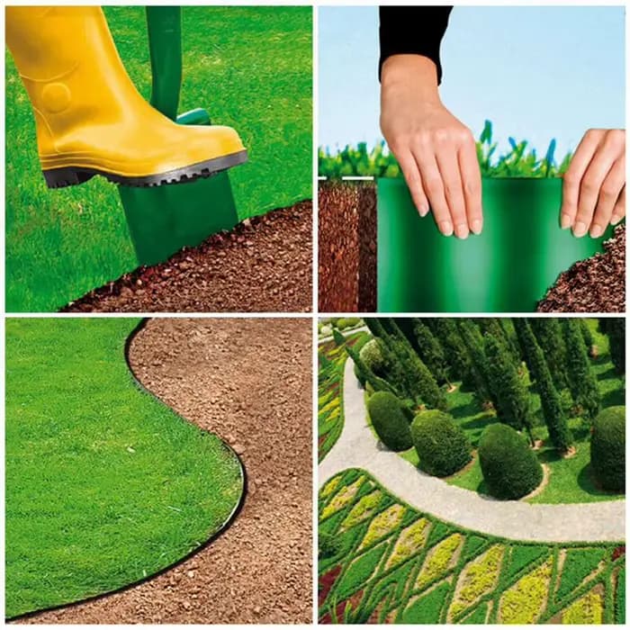 9M jardin herbe pelouse bord bordure clôture chemin Flexible pelouse bordure extérieure paysage clôt