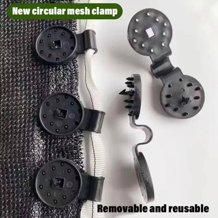 20/50/100 Pcs Clips de fixation en plastique pour auvents, pare-soleil, filets de camping, clôtures