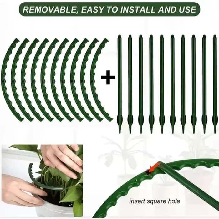 Support de Pile de Support de plante en plastique, 1 à 48 pièces, Pile de Support de plante pour fle