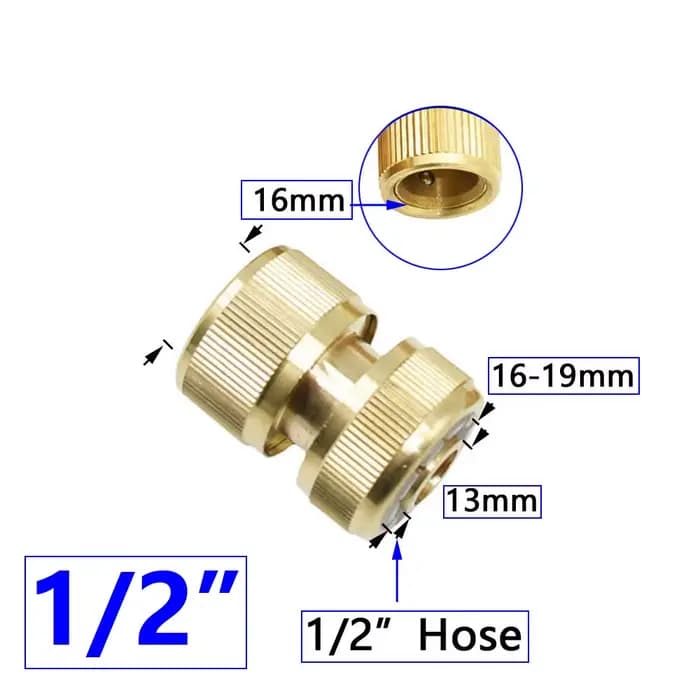 Connecteur rapide de tuyau en laiton, 1/2 ''3/4'' 1 '', 16mm 20mm, adaptateur de couplage de robinet