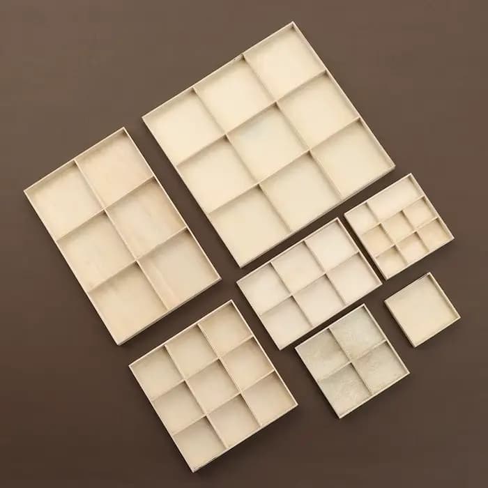 Boîte de rangement en bois pour pot de fleurs, support de bonsaï, présentoir à bijoux, palette de bu