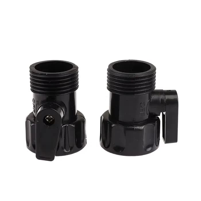 Valve d'irrigation de jardin 3/4 "mâle à femelle, 2 pièces, interrupteur d'extension de tuyau