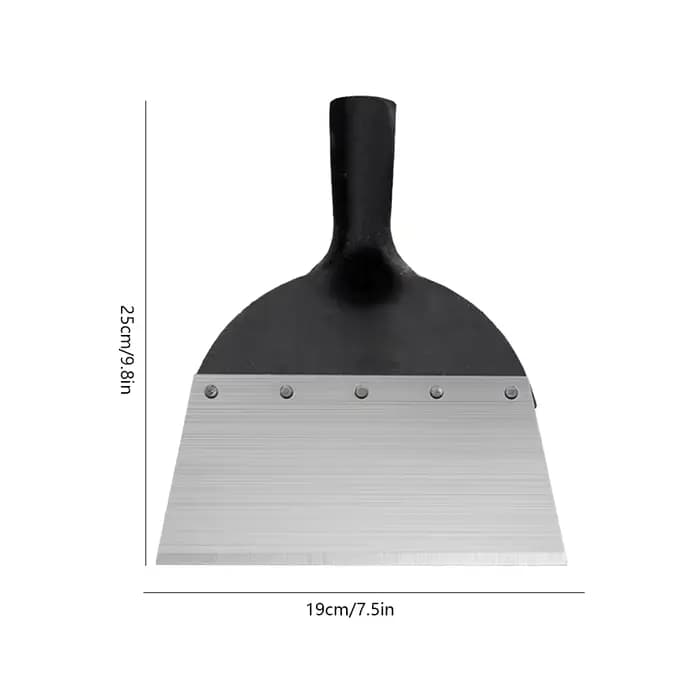Pelle de désherbage multifonctionnelle en acier à tête plate pour le jardinage