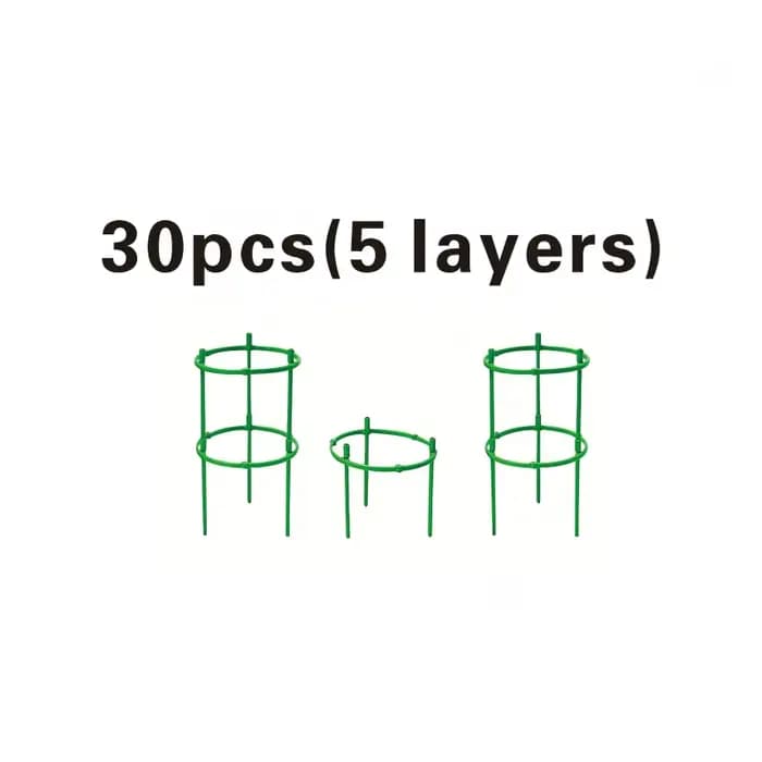 Anneaux de Support pour plantes en plastique réglables à 5/10/15 niveaux, 30/60/90 pièces, conceptio