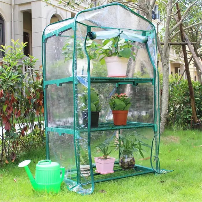 Couverture chauffante de jardin transparente en PVC