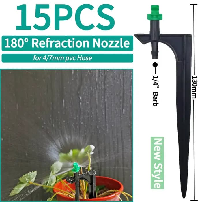 Oasis 15 pièces arrosage de jardin goutte à goutte arroseur buse de brumisation sur piquet goutteur
