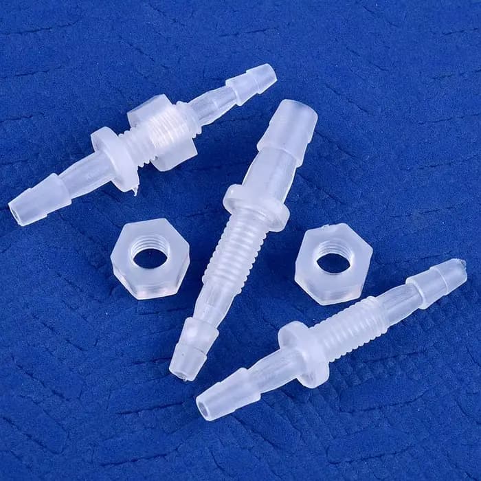 5 ~ 200 pièces écrou hexagonal M6 ~ M10 à 3 ~ 8mm PP pagode connecteurs directs réservoir d'aquarium