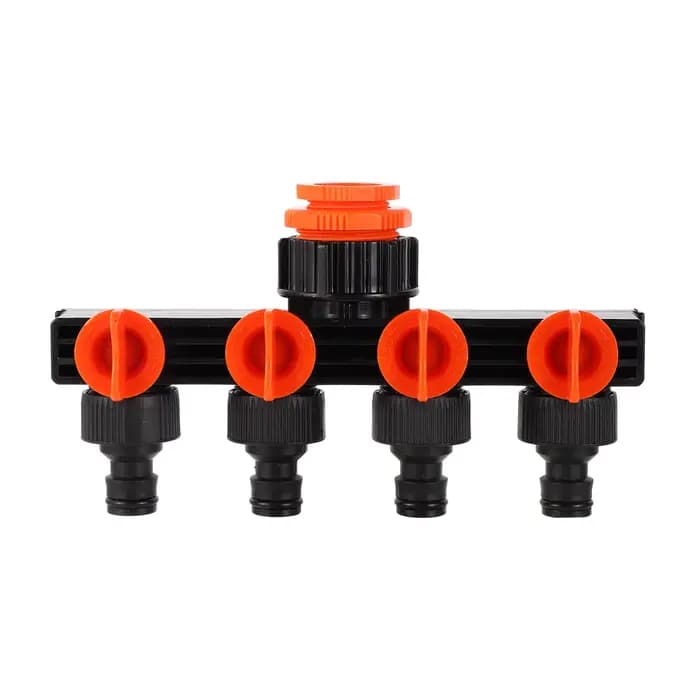 Séparateur de tuyau à Valve indépendante à 4 voies, entrée DN16mm, tuyau 1/2 ", sortie 4/7mm, interr