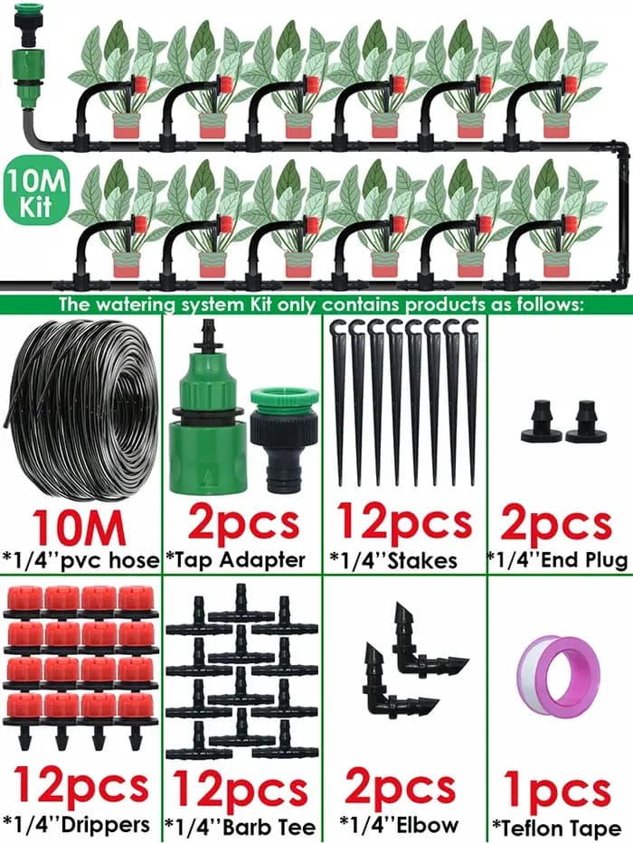 KESLA jardin 1/4 ''Kit d'irrigation goutte